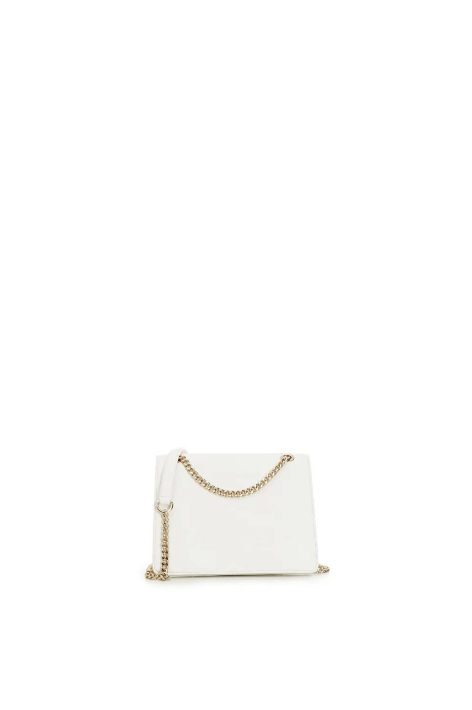 Fashion CafèNoir Borsa Con Logo Sulla Patta Bianco