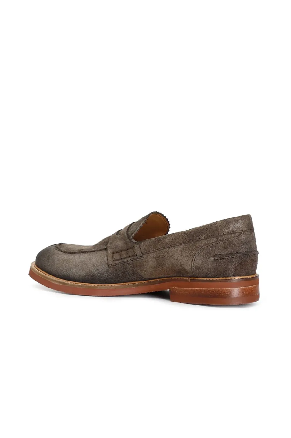 Sale CafèNoir Mocassini College In Pelle Scamosciata Marrone