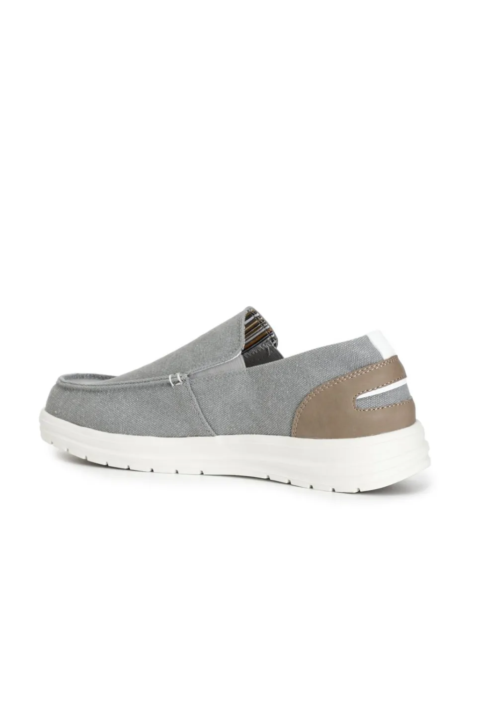 Sale CafèNoir Mocassini In Tessuto Grigio