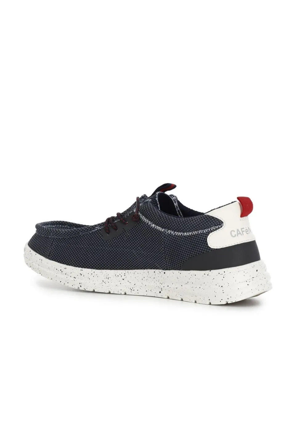Outlet CafèNoir Scarpe Barca In Tessuto Navy
