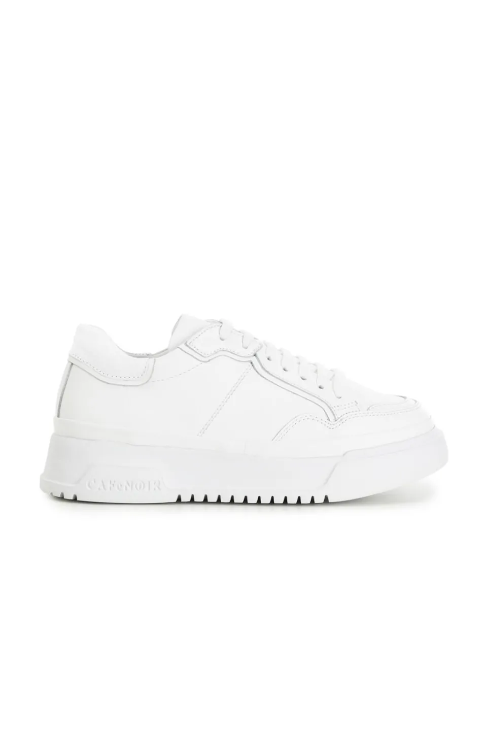 Discount CafèNoir Sneakers In Pelle Colorblock Con Suola A Cassetta Decorata Bianco
