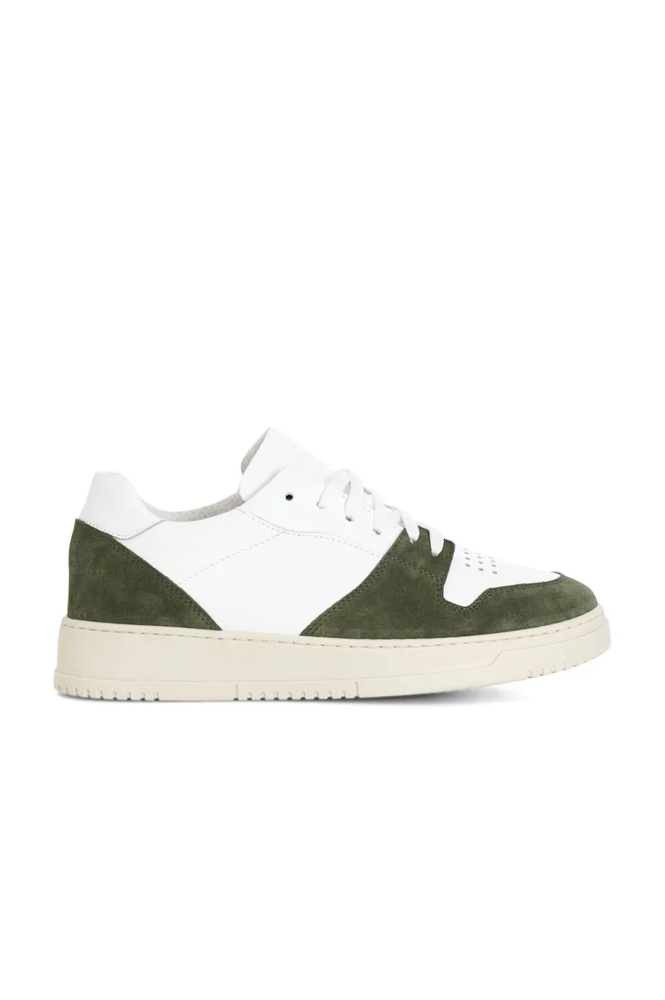 Hot CafèNoir Sneakers In Pelle E Pelle Scamosciata Bianco/Verde