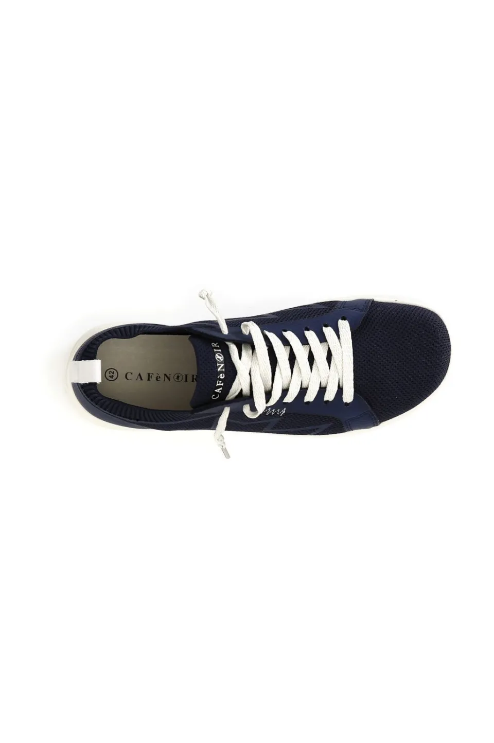 Shop CafèNoir Sneakers In Tessuto Blu